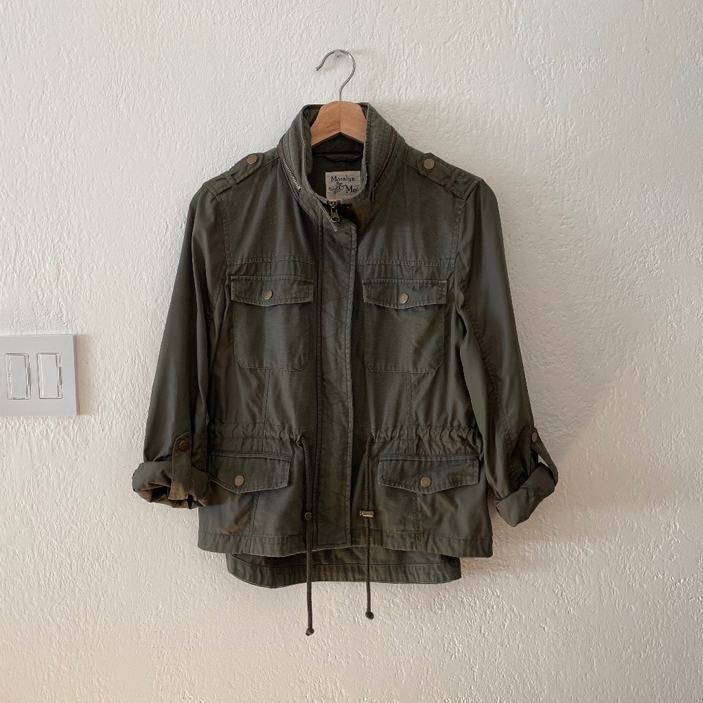 Maralyn and Me Hooded Utility Jacket